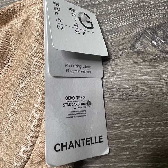 Chantelle Magnifique Minimizer Bra 38DDDD Unlined Underwire 18910 Adjustable - Picture 5 of 7